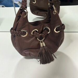 Michael Kors small tassel hobo bag